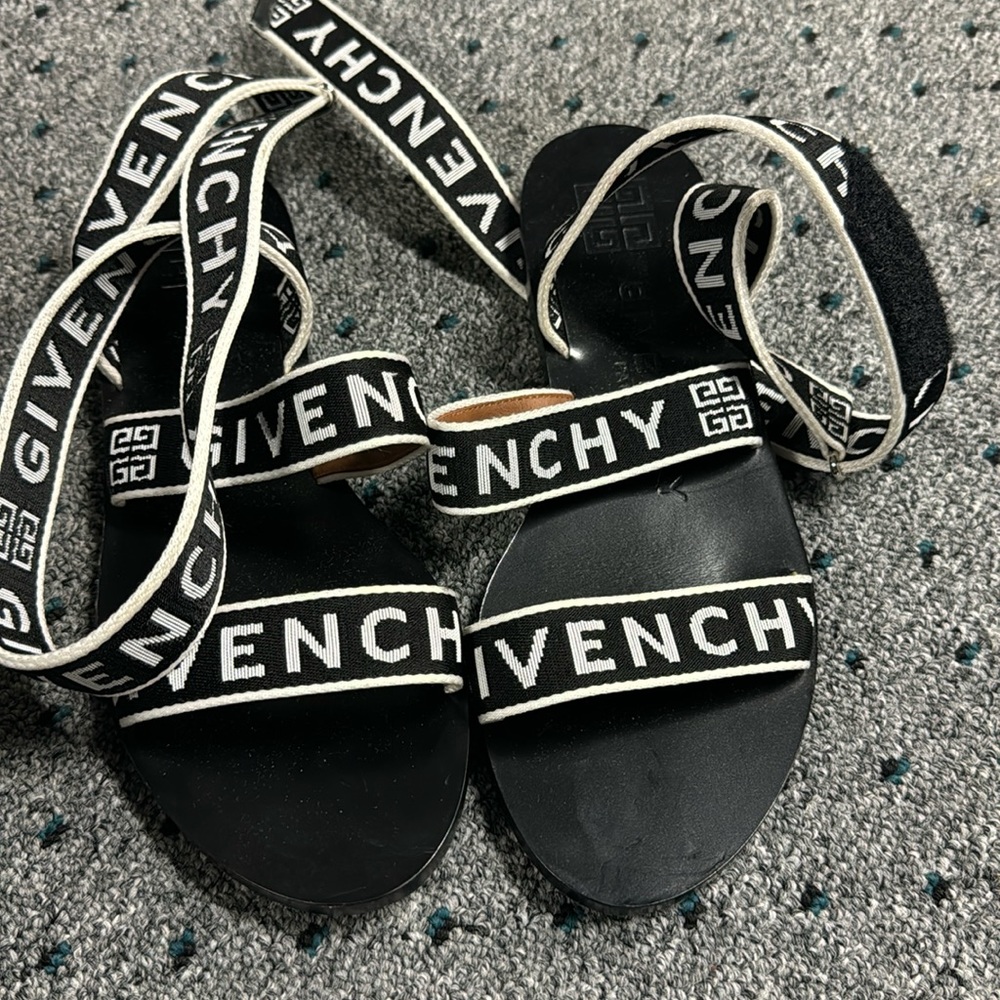 Givenchy Flat Cross Strap Sandals